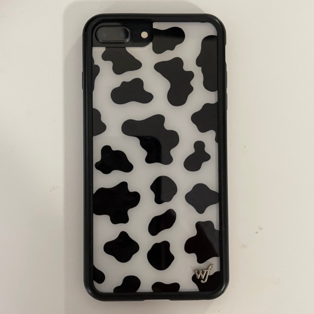 Wildflower cow print iPhone 6/7/8 plus phone case